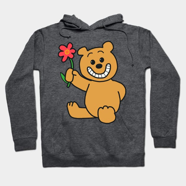 teddy bear flower Hoodie by wolfmanjaq